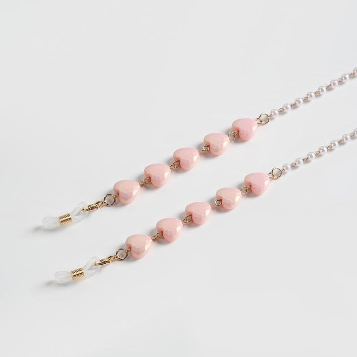 Heart-Shaped Beaded Eyewear Chain Stornfield