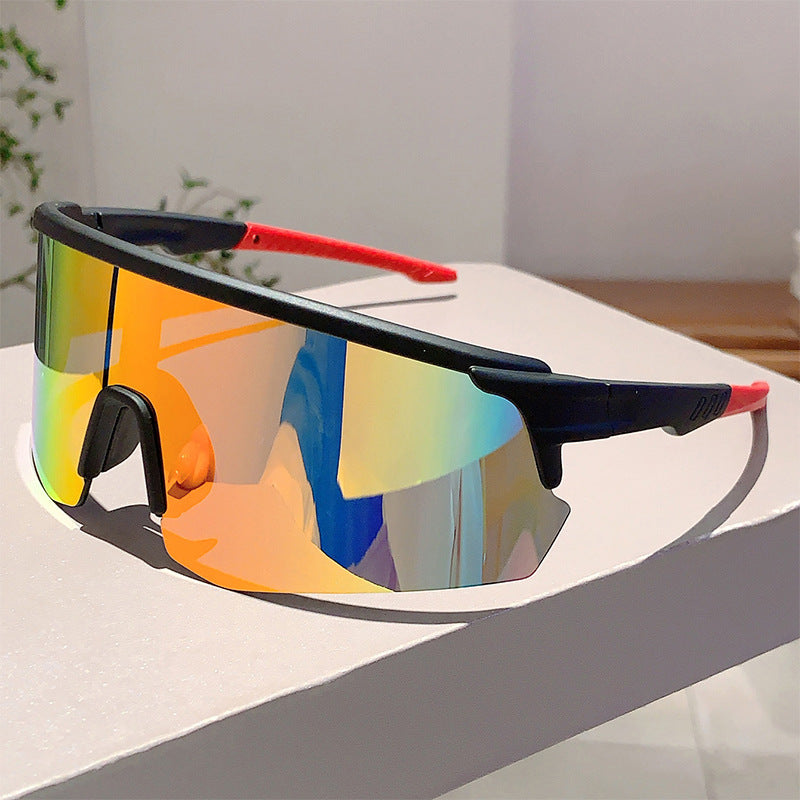 Unisex nan sporty performance sunglasses with continuous visor lens and shatterproof polycarbonate lens Stornfield