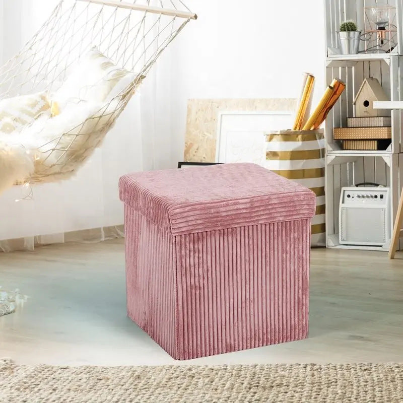 Elegant Upholstered Storage Stool Stornfield