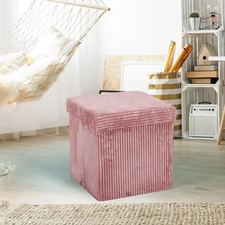Elegant Upholstered Storage Stool Stornfield