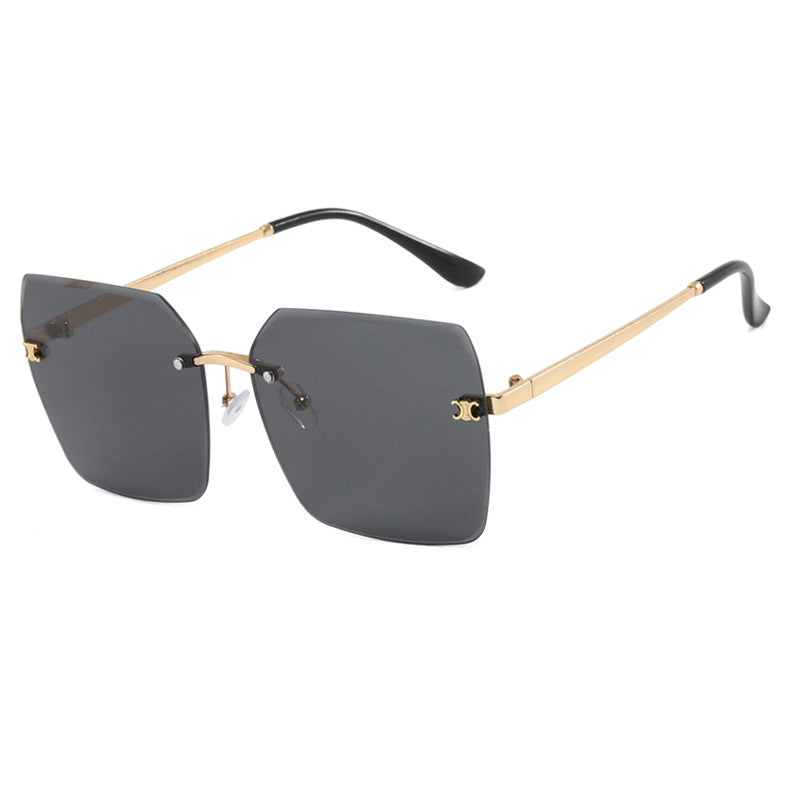 Women's square sunglasses in modern design with delicate metal frame Stornfield
