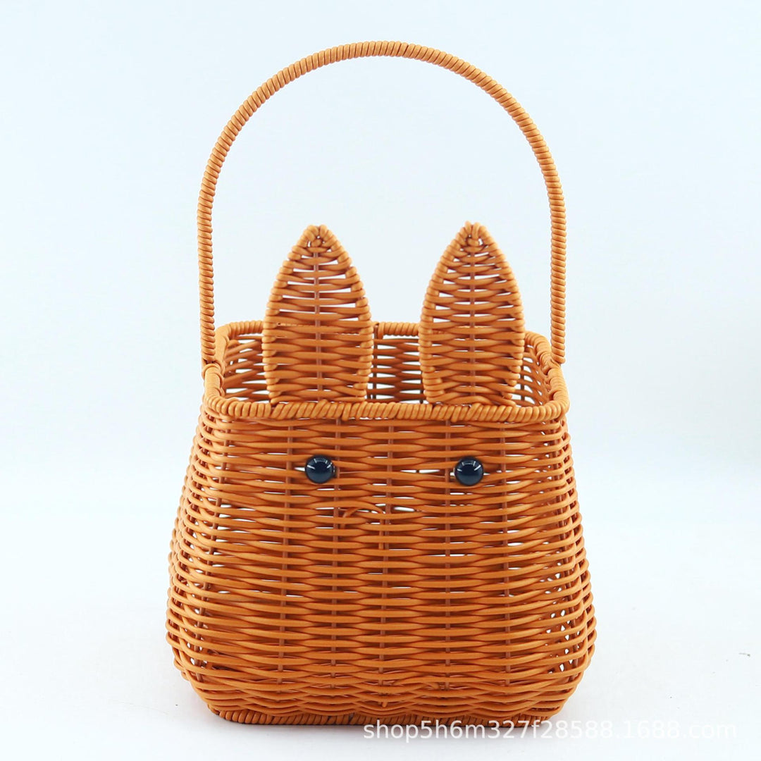 Women's woven basket with cute ears Stornfield