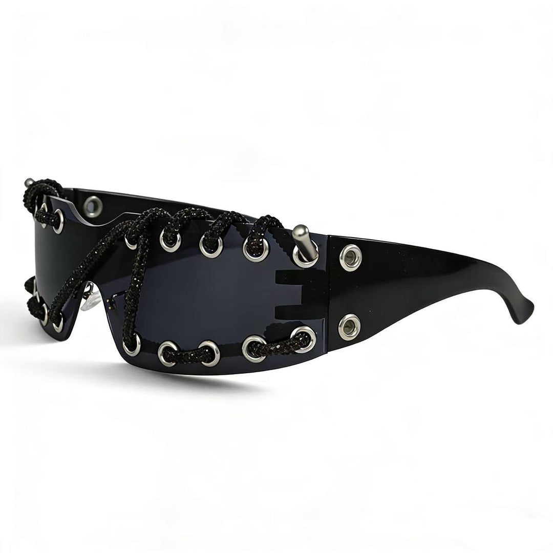 Women's sunglasses with unique lacing design Stornfield