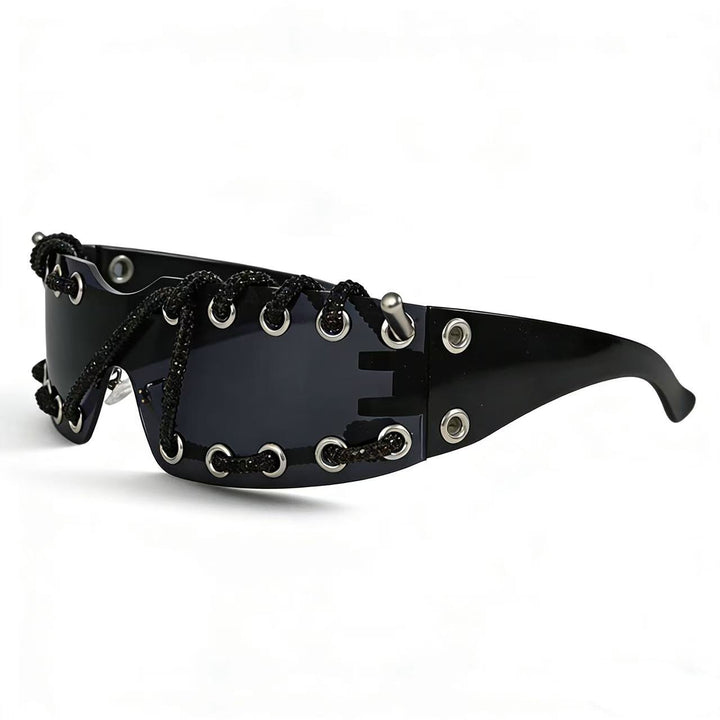 Women's sunglasses with unique lacing design Stornfield