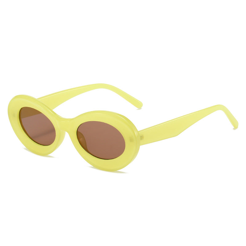 Ladies fashionable sunglasses in oval design Stornfield