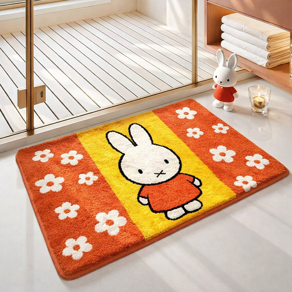 Cute Bear-Themed Bath Mat