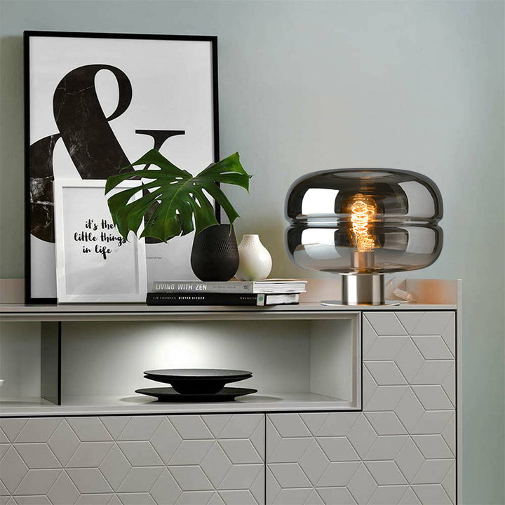 Artistic Table Lamp with Unique Glass Design