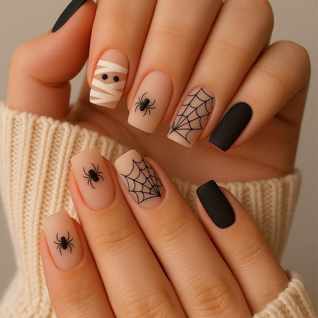Halloween-Inspired Spooky Nail Art Extensions Stornfield