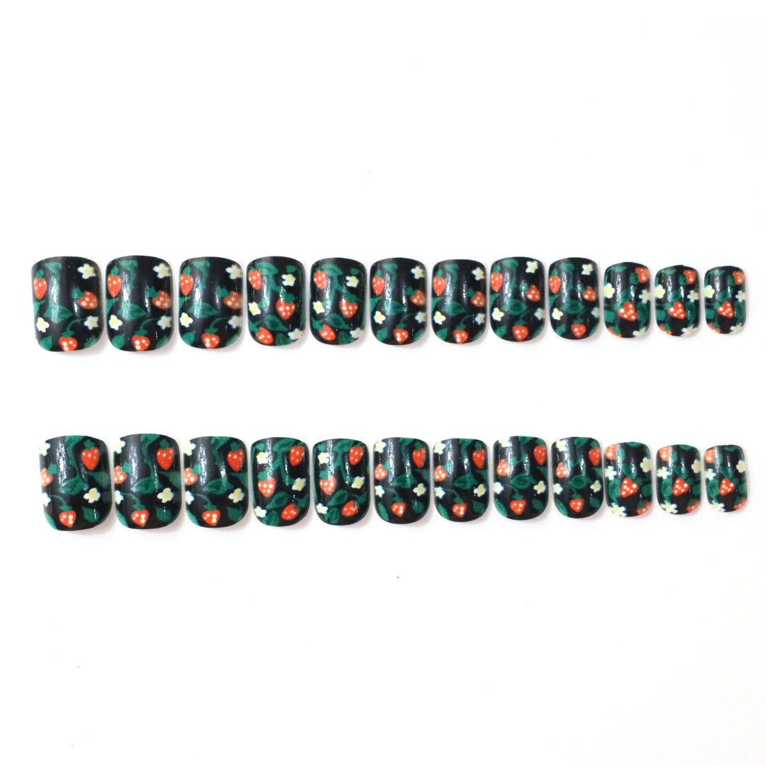 Floral-Patterned Gel Nail Art Stornfield