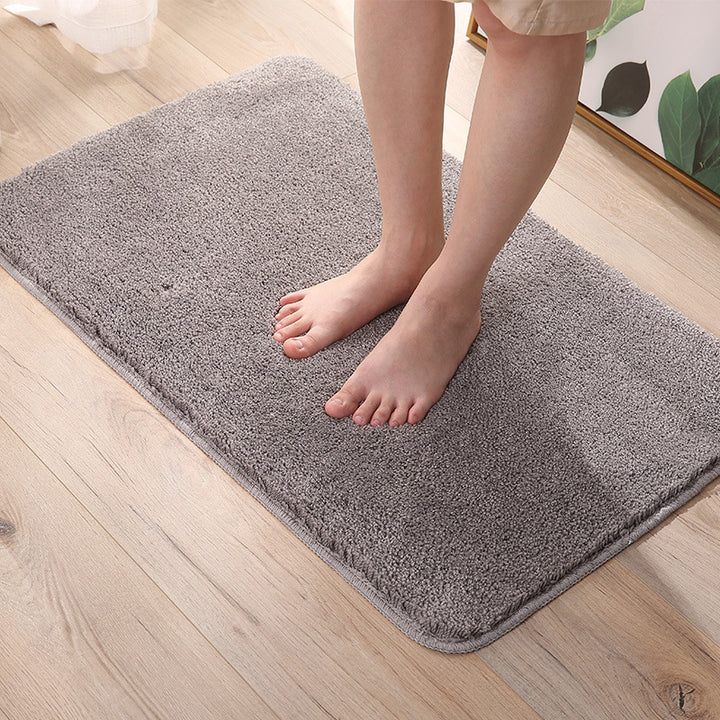 Absorbent Plush Bath Rug for Bathroom