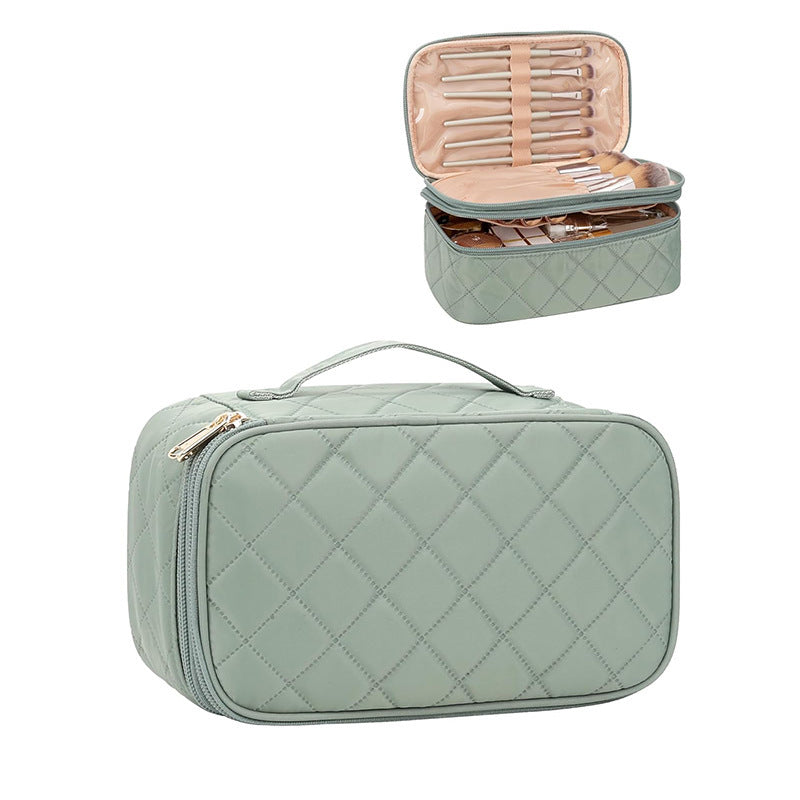 Cosmetic storage bag with elegant quilted pattern Stornfield