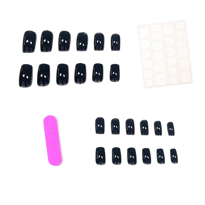Elegant Rhinestone-Trimmed Gel Nail Enhancements Stornfield