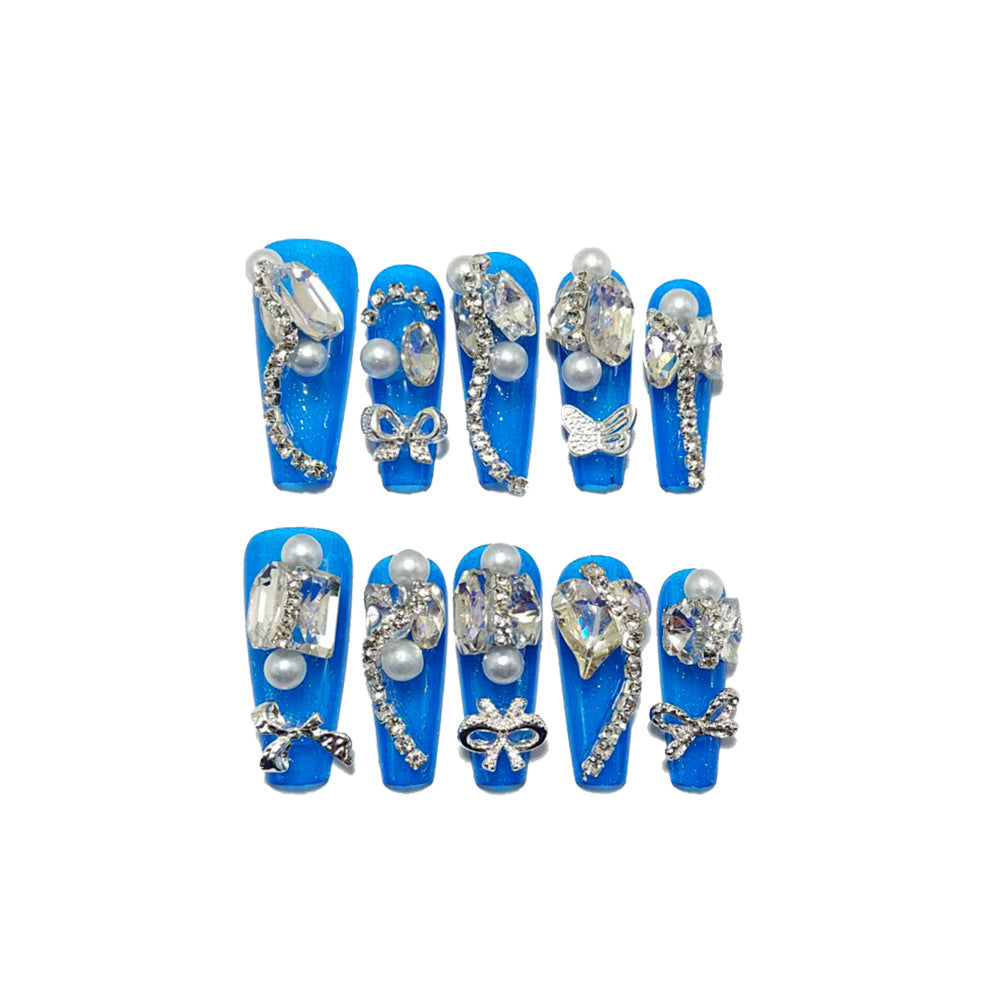 Nail Art Set with Professional Glitter and Rhinestone Decorations Stornfield