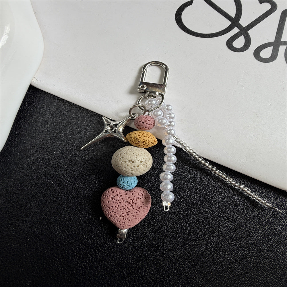 Decorative Beaded Charm Keychain Stornfield 1790135647