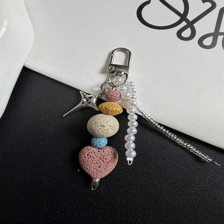 Decorative Beaded Charm Keychain Stornfield 1790135647