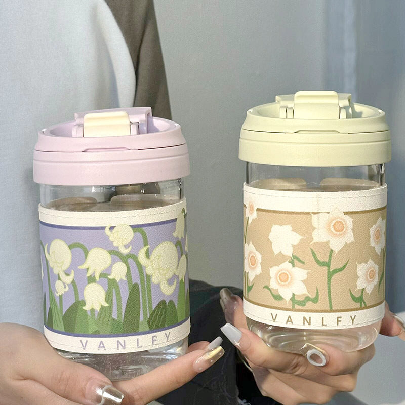 Ladies Insulated Drinking Cup with Elegant Floral Pattern Stornfield