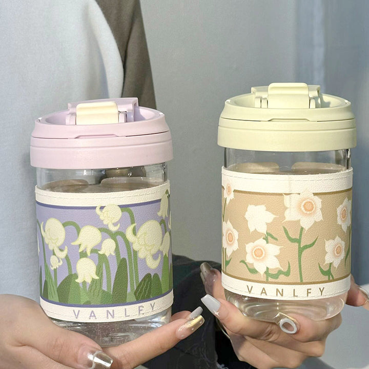 Ladies Insulated Drinking Cup with Elegant Floral Pattern Stornfield