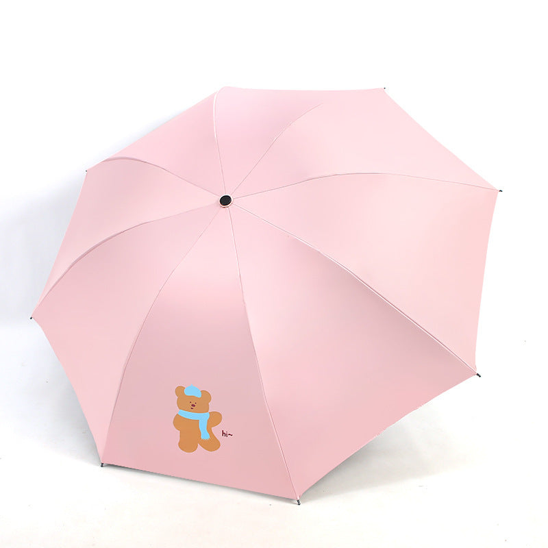 Ladies Kid-Friendly Umbrella with Fun Bear Design Stornfield