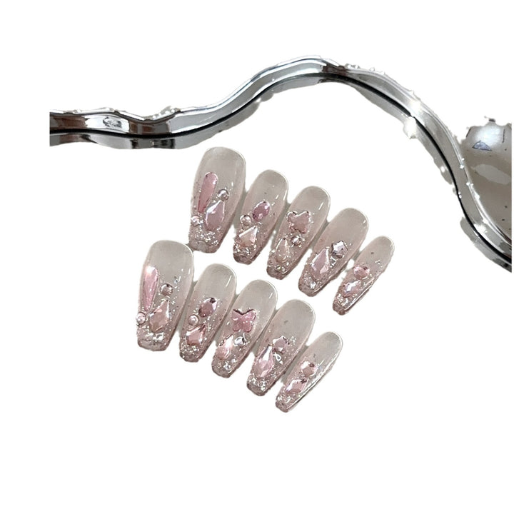 Decorative Bunny-Themed Press-On Nails