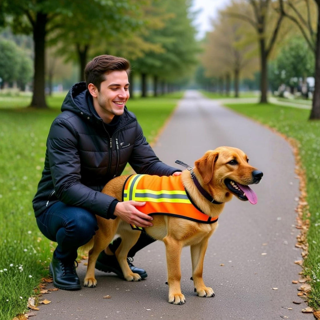 Unisex safety vest for dogs by Stornfield