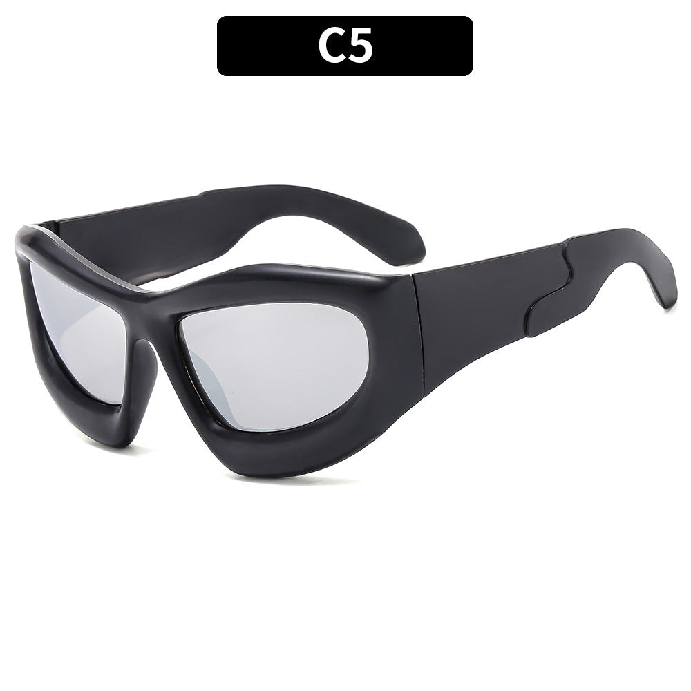 Futuristic Sport Shield Sunglasses
