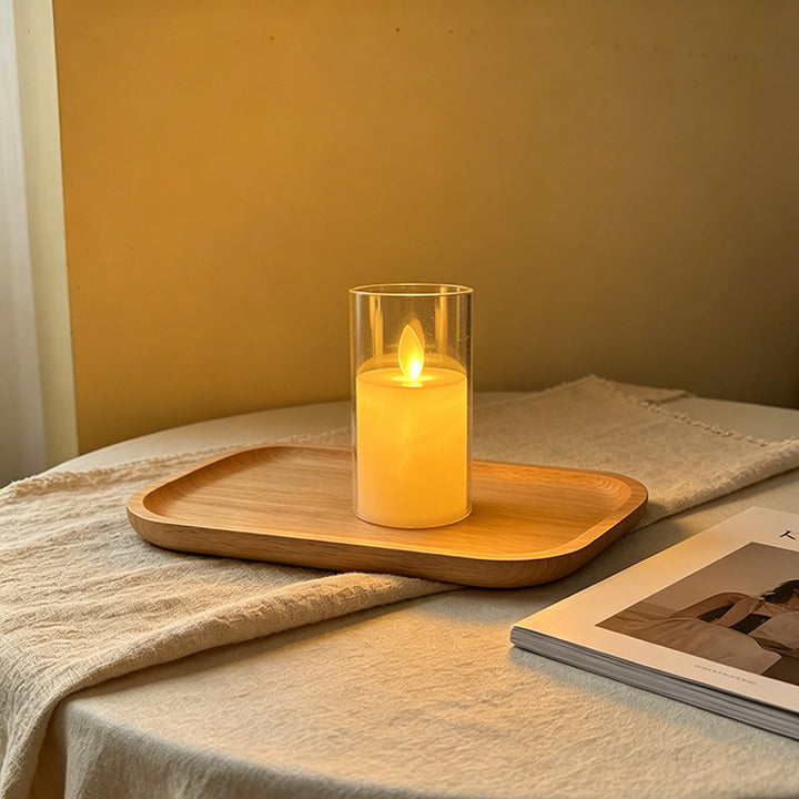 LED Scented Candle with Flame Effect Stornfield