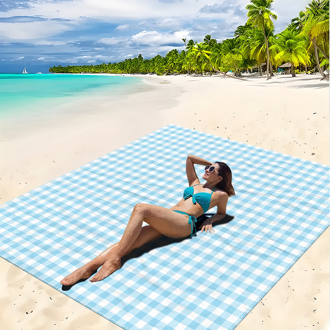 Mandala Design Beach Mat Stornfield