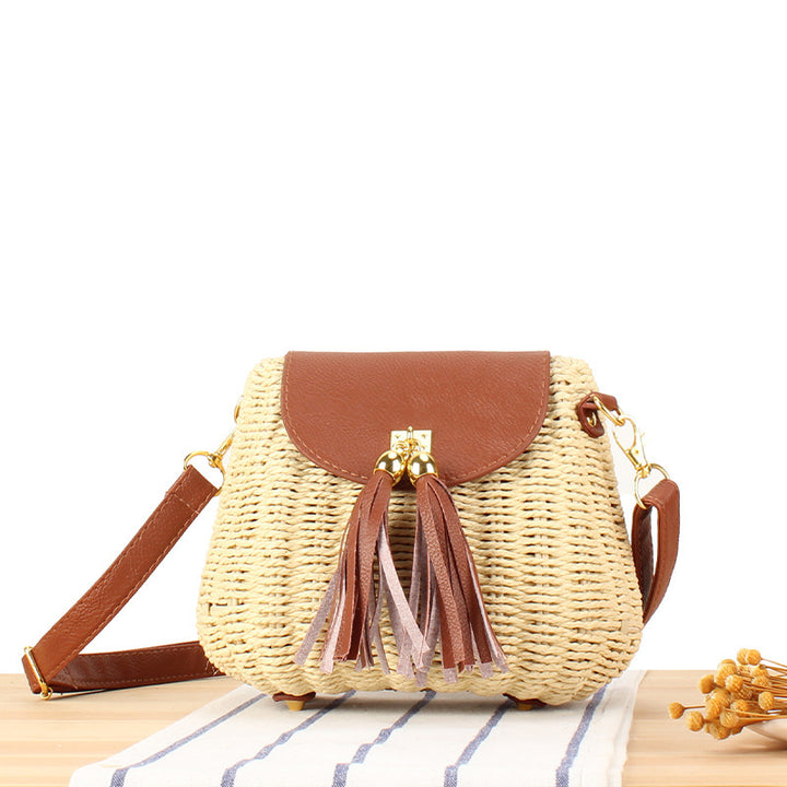 Shoulder bag with decorative fringes Stornfield