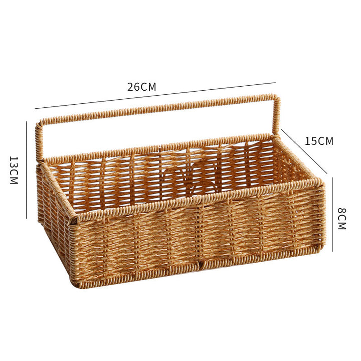 Unisex storage basket with practical carrying handle Stornfield