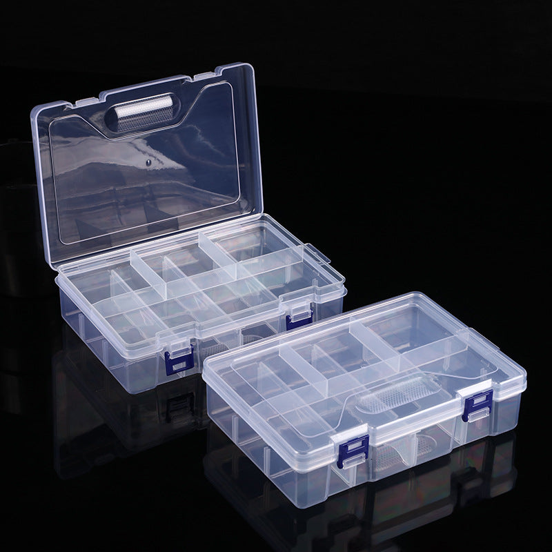 Multi-Compartment Transparent Craft Organizer Box Stornfield