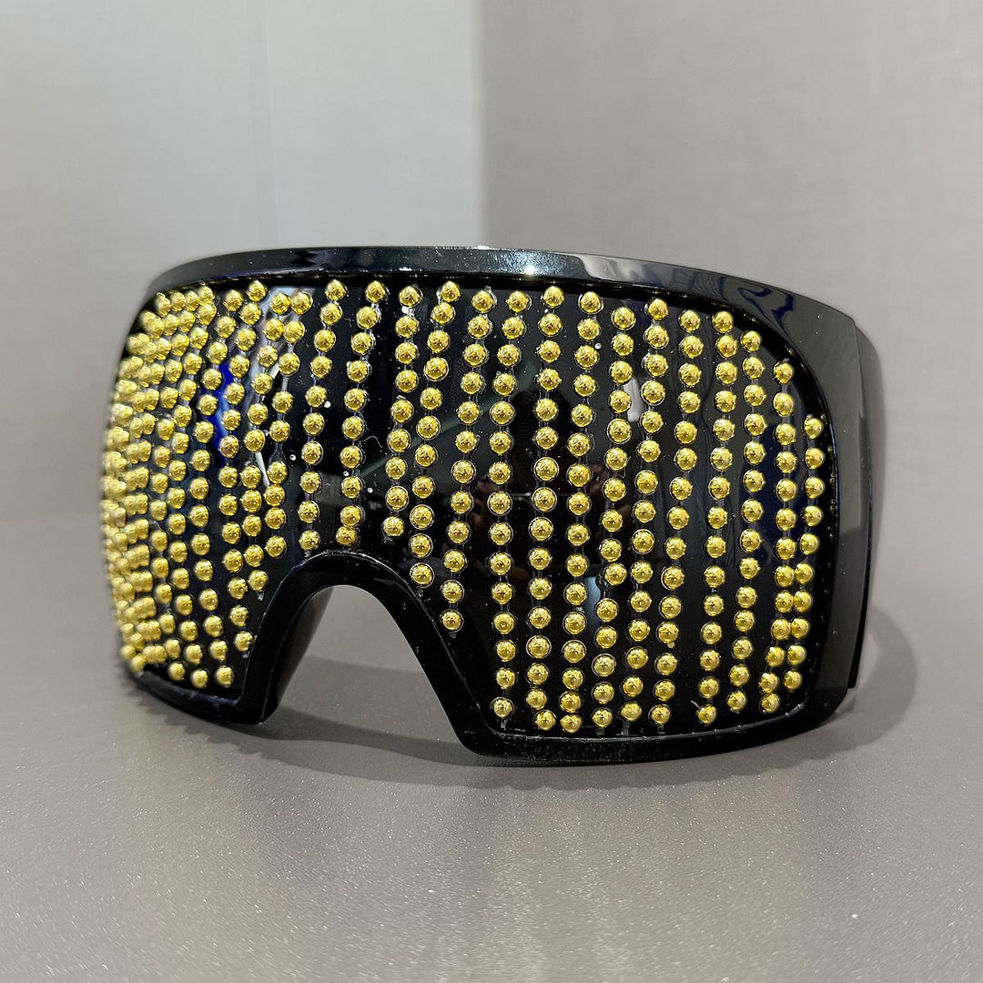Ladies fashionable ski goggles with rhinestone-encrusted frame Stornfield