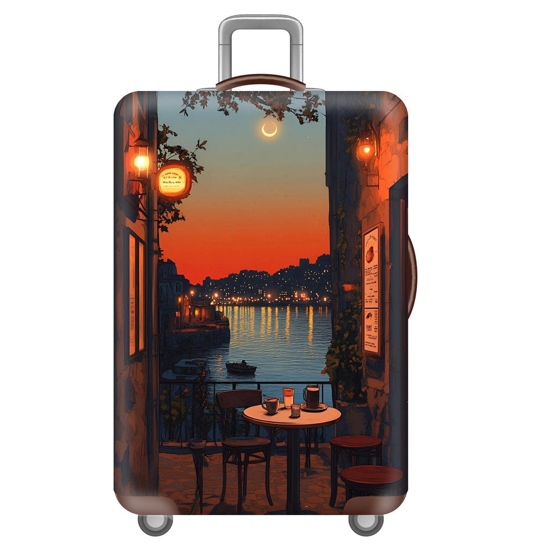 Unisex Hard Shell Suitcase with Dreamy Landscape Design Stornfield