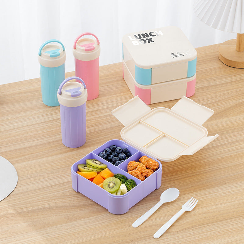 Insulated Lunch Box Set with Water Bottle