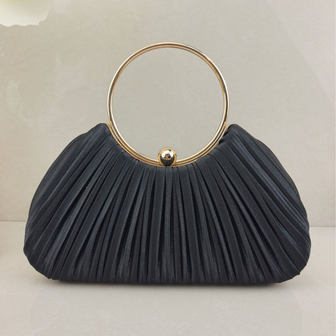 Elegant Pleated Evening Clutch