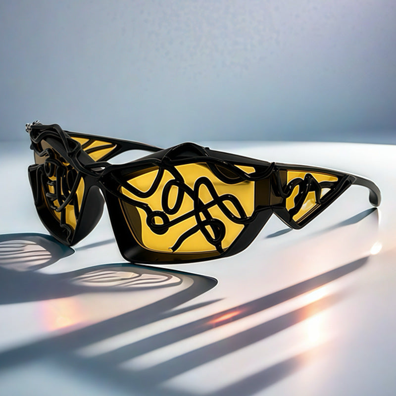 Women's Sporty Sunglasses with Futuristic Design Stornfield