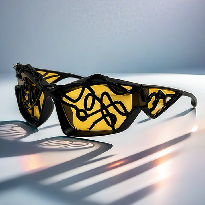 Women's Sporty Sunglasses with Futuristic Design Stornfield