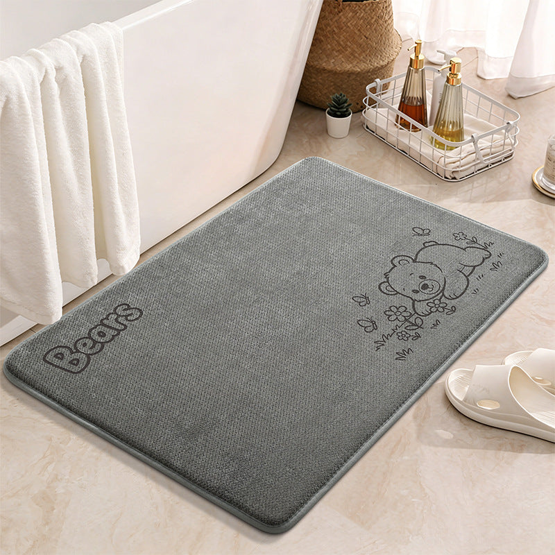 Cute Illustrated Bath Mat
