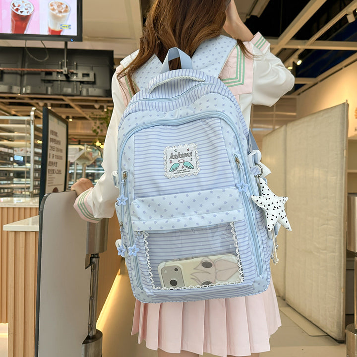 Cute Star-Patterned School Backpack Stornfield