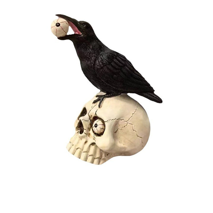 Decorative figure with raven on skull Stornfield