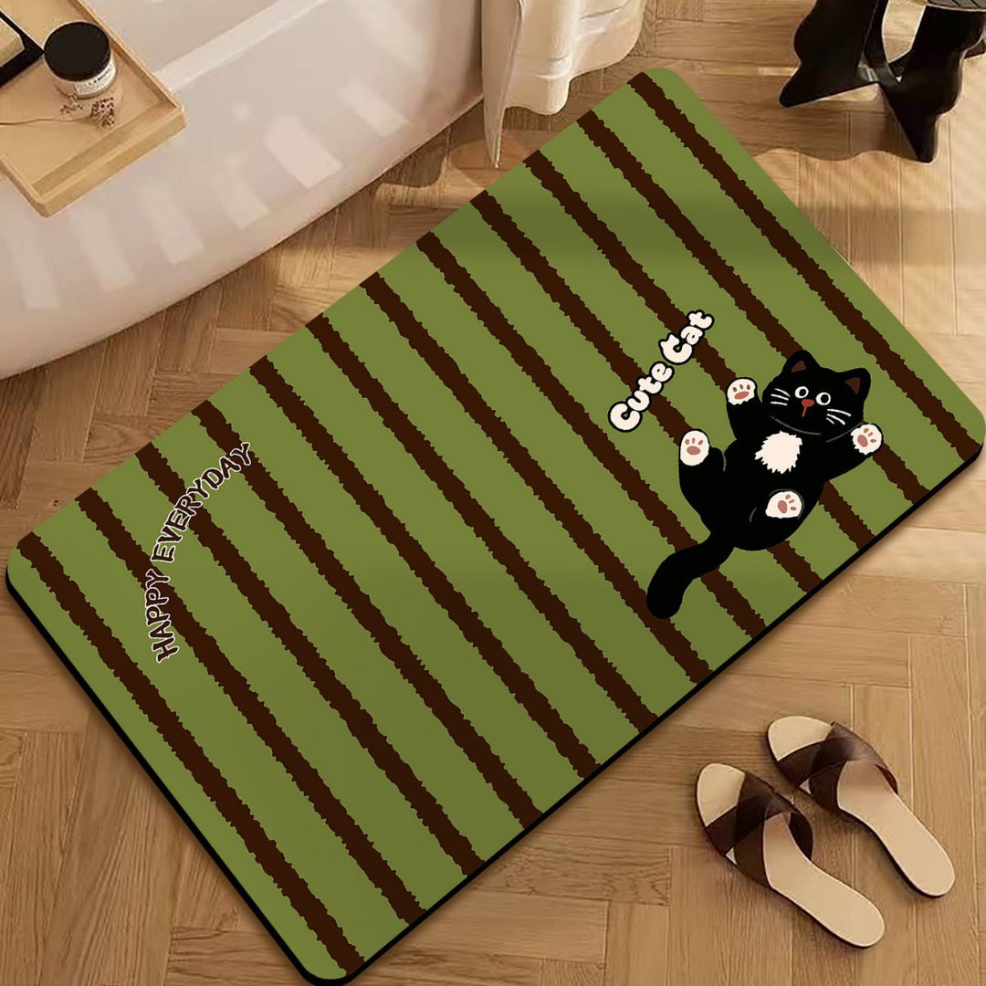 Cartoon-Themed Decorative Door Mat for Home Entryway