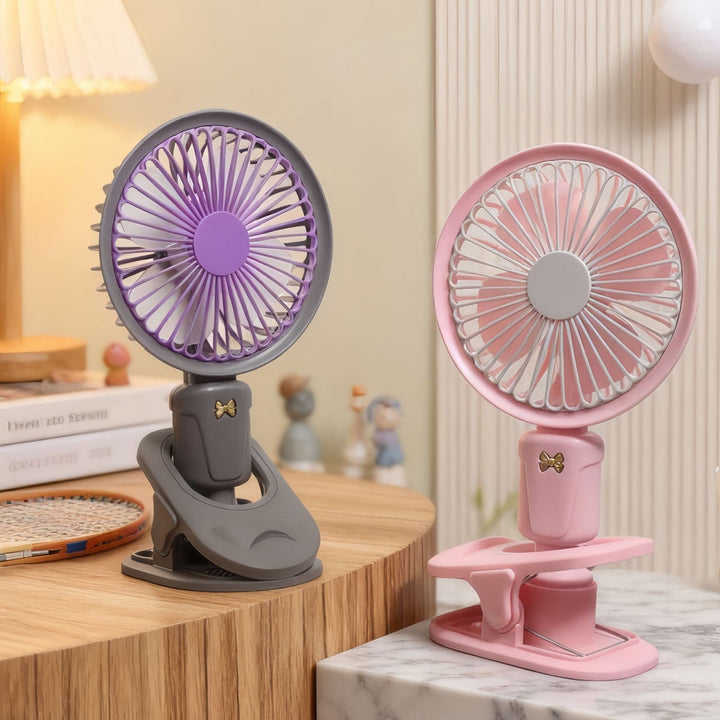 Women's Portable USB Table Fan with Flexible Clamping System Stornfield