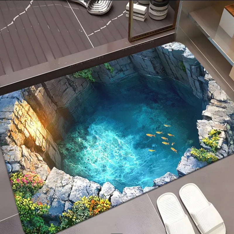 3D Pool Design Floor Mat