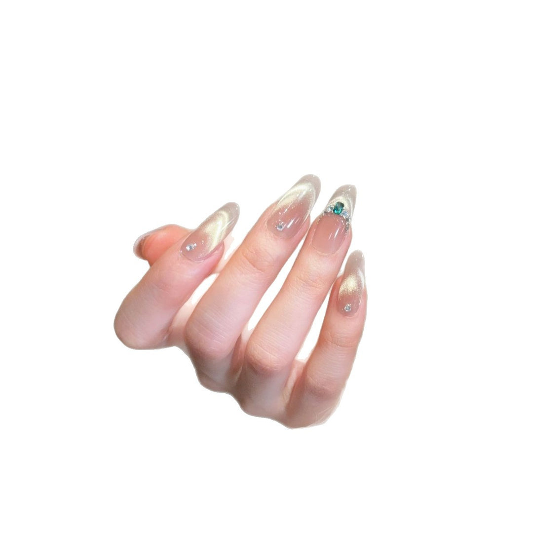 Elegant Rhinestone Ombre Press-On Nails Stornfield