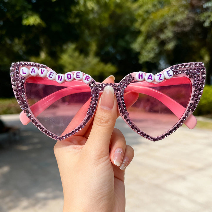 Heart-Frame Rhinestone Sunglasses Stornfield