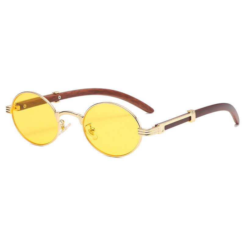 Elegant round sunglasses with high-quality metal frame Stornfield