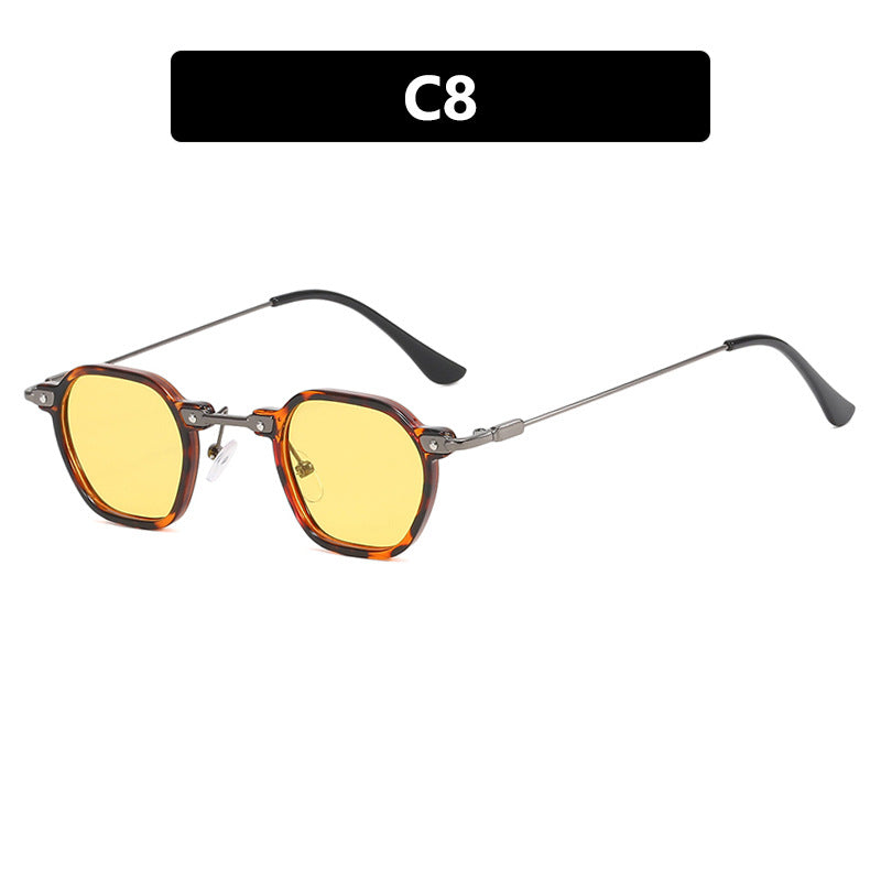 Ladies stylish sunglasses with unique hexagonal shape and sturdy frame Stornfield