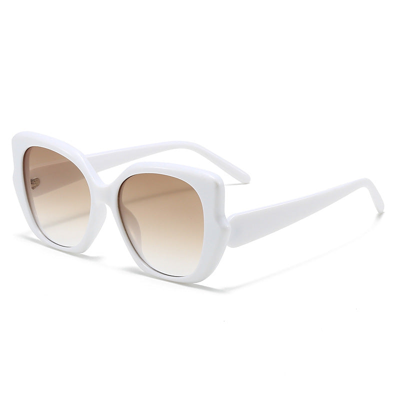 Women's oversized fashionable sunglasses with curved frame Stornfield