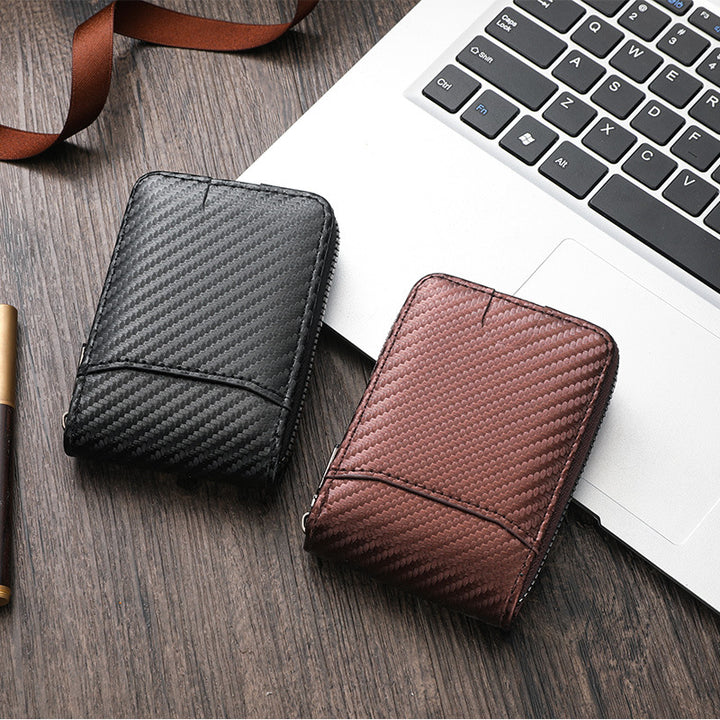 Carbon Fiber Zip-Around Wallet Stornfield