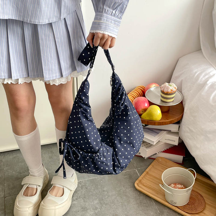 Fashionable Polka Dot Hobo Bag