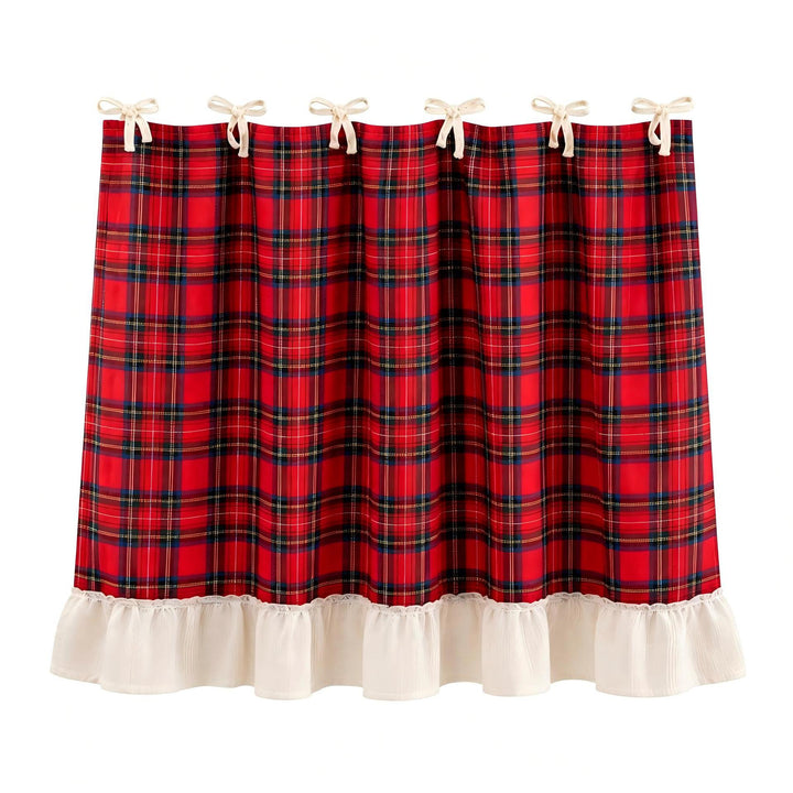 Apron with casual check pattern